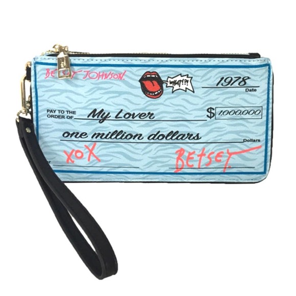Betsey Johnson Handbags - Betsey Johnson Write Me A Check Wristlet